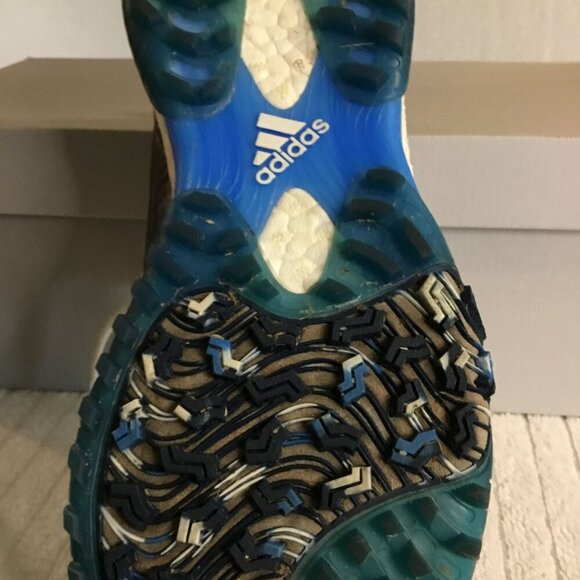 Adidas Club Chaos Spikeless Golf Shoes L7W5341 Gray and Blue Sz Men's 9.5 - Picture 12 of 13